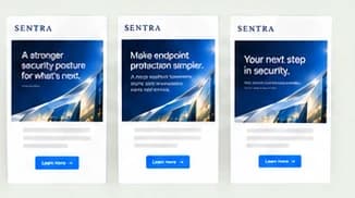 Illustrative SENTRA email designs